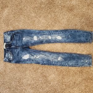 Mudd Teen Low Rise Skinny Ripped Jeans, size 1S